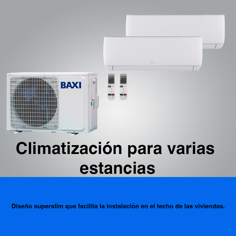 Climatización para varias  estancias