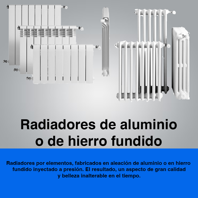 Radiadores de aluminio o de hierro fundido